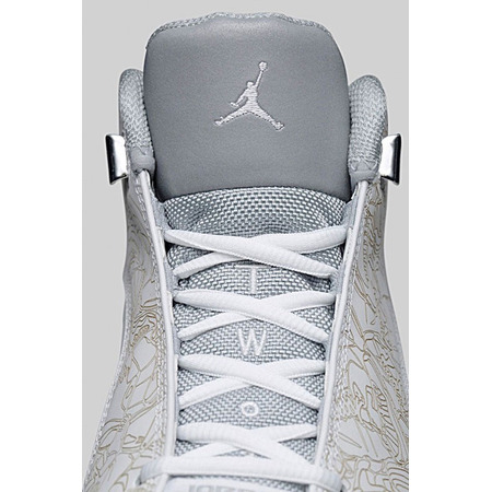 Air Jordan Dub Zero Laser "White" (100/blanco/gris metálic)
