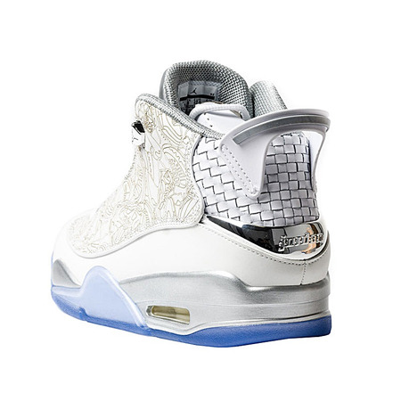 Air Jordan Dub Zero Laser "White" (100/blanco/gris metálic)