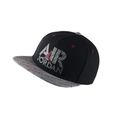 Air Jordan Stencil Snapback (010/negro/grey/white/red)