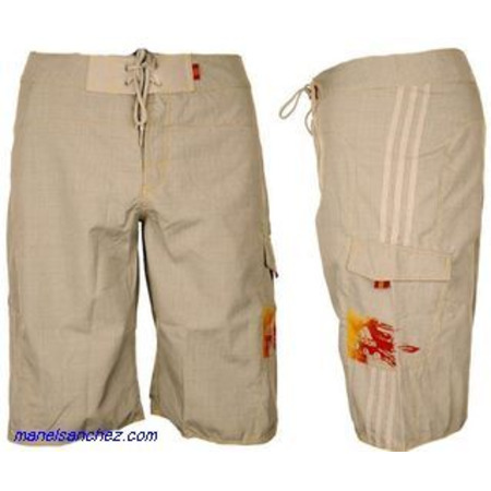 Adidas Bañador Glen Check SH LL (ceniza)