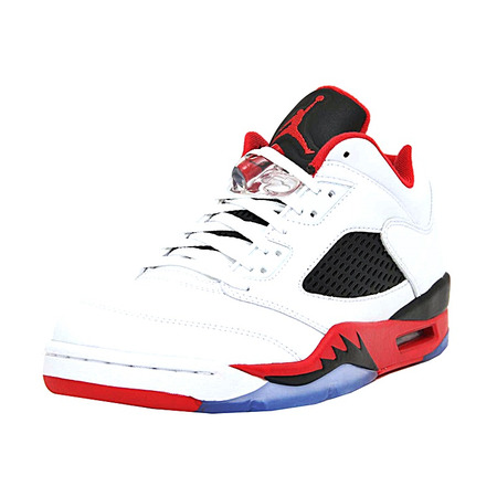 Air Jordan Retro 5 Low "Fire Red" (101/white/fire red/black)