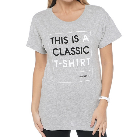 Reebok Camiseta F Slogan (gris)