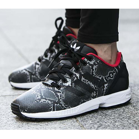 Adidas Originals ZX Flux W "Snake" (negro/blanco/rojo)