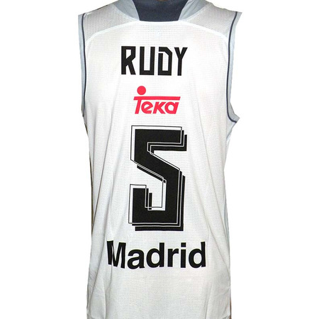 Camiseta Rudy #5# Real Madrid Basket 2015-2016 (blanco/gris)