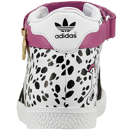 Adidas Gazelle 101 Dalmatas Mid K (30-35)(blanco/negro)