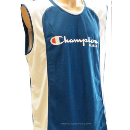 Champion Camiseta Basket (blanco/azul)