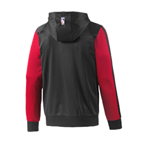 Adidas Sudadera Capucha Full-Zip Chicago Bulls (negro/rojo)