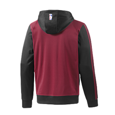 Adidas Sudadera Capucha Full-Zip Miami Heat (granate/negro)