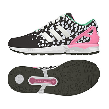 Adidas Originals ZX FLUX W "Fleck White" (negro/blanco/rosa/verde)