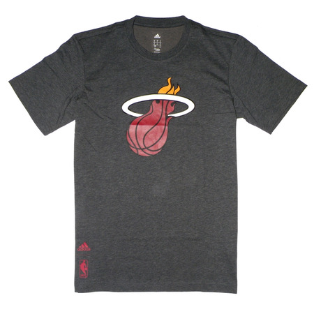 Adidas Camiseta NBA Miami Heat Logo Fan Winter (gris)