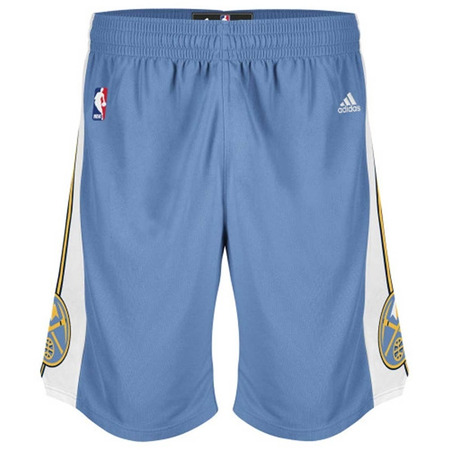 Adidas Short NBA Denver Nuggets (celeste/blanco)