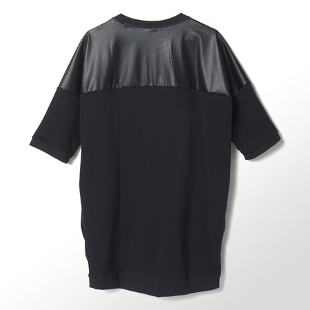 Adidas Originals Camiseta Vestido Mujer New York Faux Leather (negro)