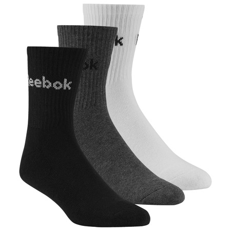 Reebok Calcetines Sport Essential M Mid Height 3PP (blanco/negro/gris)