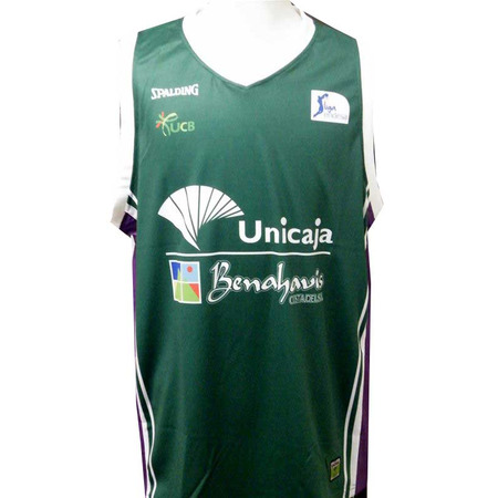Camiseta Unicaja Málaga ACB 1ª Equipación (verde/morado/blanco)