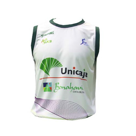 Camiseta Unicaja Málaga ACB 2ª Equipación 2015/16 (blanco/morado)