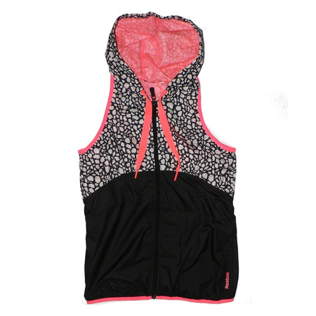 Reebok Chaleco Sleeveless (Negro/Blanco/rosa)