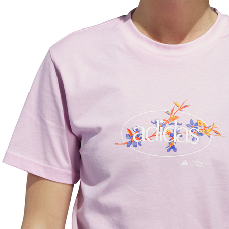 Adidas Elements Radiate Floral Graphic T-Shirt "Clear pink"