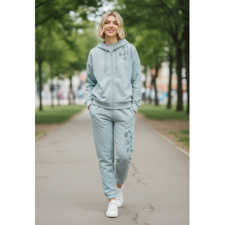 Sudadera Adidas Essentials 3-Stripes French Terry FZ  "Green"