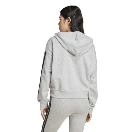 Sudadera Adidas Essentials 3-Stripes French Terry Full-Zip  "Grey"