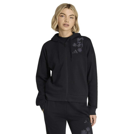 Sudadera Adidas Essentials 3-Stripes French Terry FZ "Black"