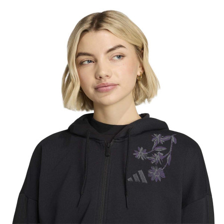 Sudadera Adidas Essentials 3-Stripes French Terry FZ "Black"