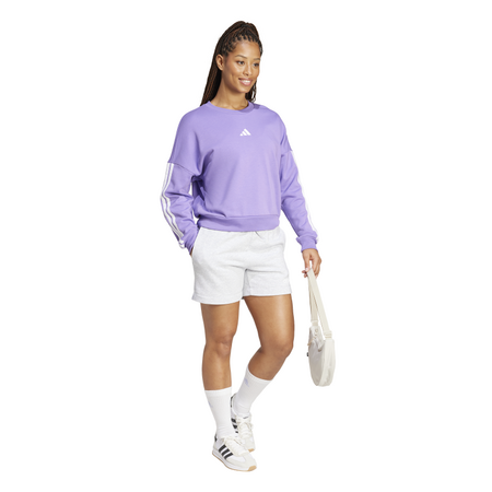 Adidas Essentials 3-Stripes French Terry Sweatshirt "Purple"
