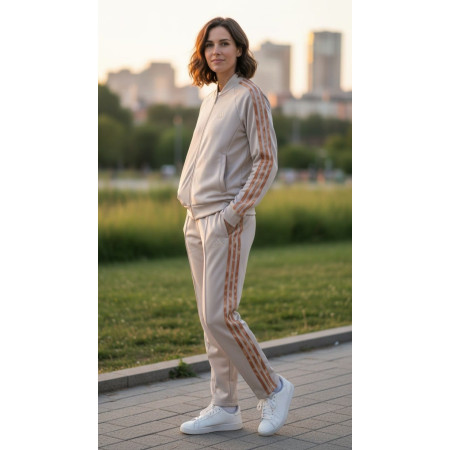 Chándal Adidas Essentials 3-Stripes "Beige"