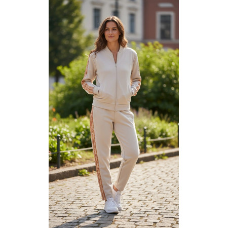 Chándal Adidas Essentials 3-Stripes "Beige"