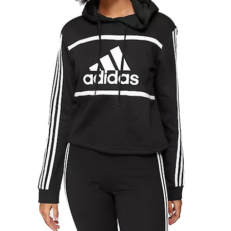 Adidas Essentials Logo Colorblock Fleece Cropped