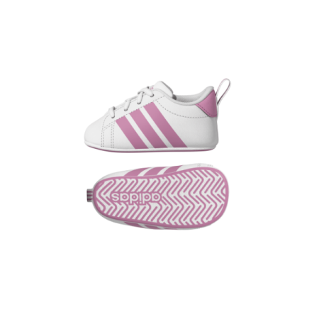 Zapatillas Bebé Adidas Grand Court Crib "White-Pink"
