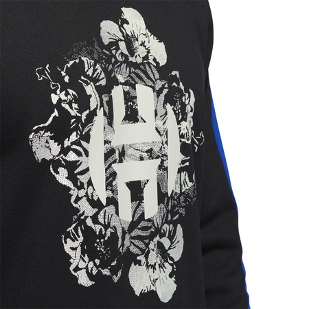 Sudadera Cuello Redondo Adidas Harden Fleece Crew "Black"