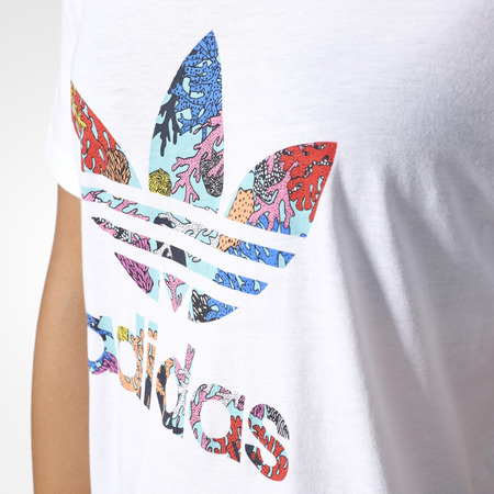 Adidas Originals Graphic Logo Trefoil Tee W (white)