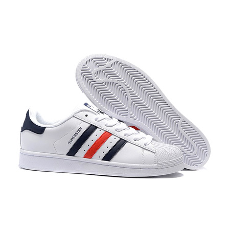Adidas Originals Superstar Foundation (blanco/marino/rojo)