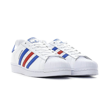 Adidas Originals Superstar Foundation (White/Blue/Red)