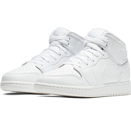Air Jordan 1 Mid (GS)  "Maxi White"