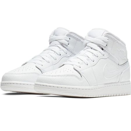 Air Jordan 1 Mid (GS)  "Maxi White"