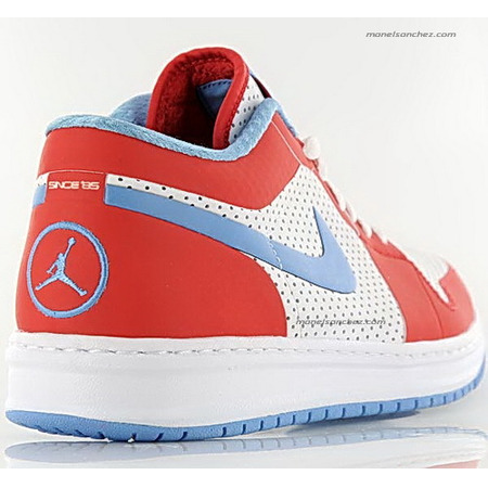 Air Jordan Alpha 1 Low (blanco/rojo/celeste)