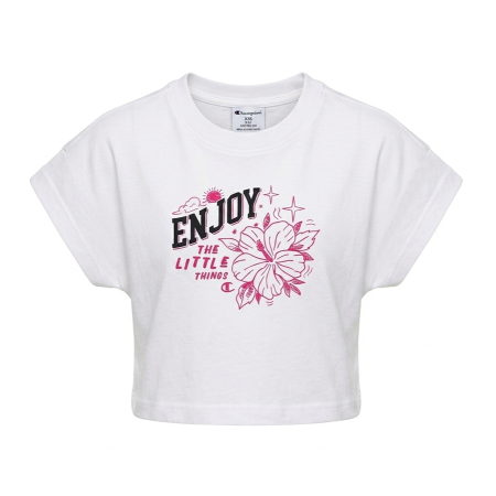 Camiseta Niña  Champion GRAPHIC CREW NECK "White"