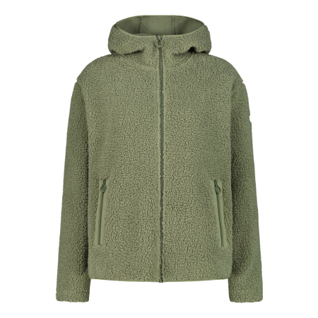 Chaqueta con capucha de pelo sintético Campagnolo "Green Tea"