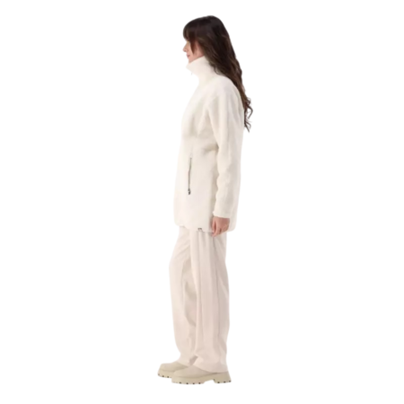 Campagnolo Women's faux fur teddy zip-up sweatshirt "Avorio"
