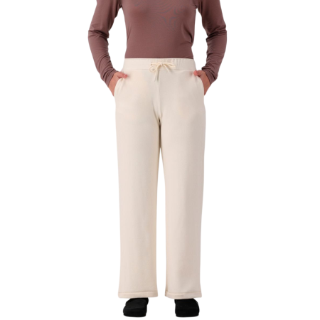 Pantalón ancho de forro polar cálido Campagnolo "Avorio"