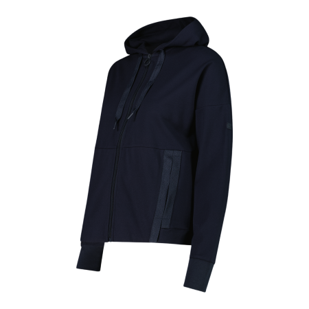 Chaqueta de mujer con cremallera Campagnolo  "Black blue"