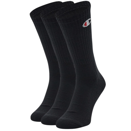 Calcetines Champion 3 Pack Crew C Logo "Black"