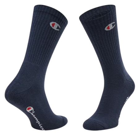 Calcetines Champion 3 Pack Crew C Logo "Navy-White-Grey"