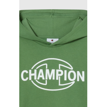Champion BOYS' FLEECE HOODED SWEATSHIRT GRAPHIC "OLIVE GREEN"