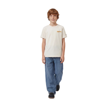 Camiseta Champion Ocean Side con gráfico para Niño/Niña "Cream"