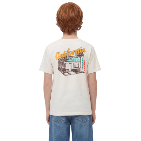 Camiseta Champion Ocean Side con gráfico para Niño/Niña "Cream"