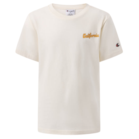 Camiseta Champion Ocean Side con gráfico para Niño/Niña "Cream"