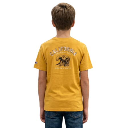 Camiseta Champion Ocean Side con gráfico para Niño/Niña "Yellow"