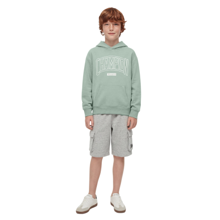 Sudadera niño Champion con estampado Puff "Honeydew"